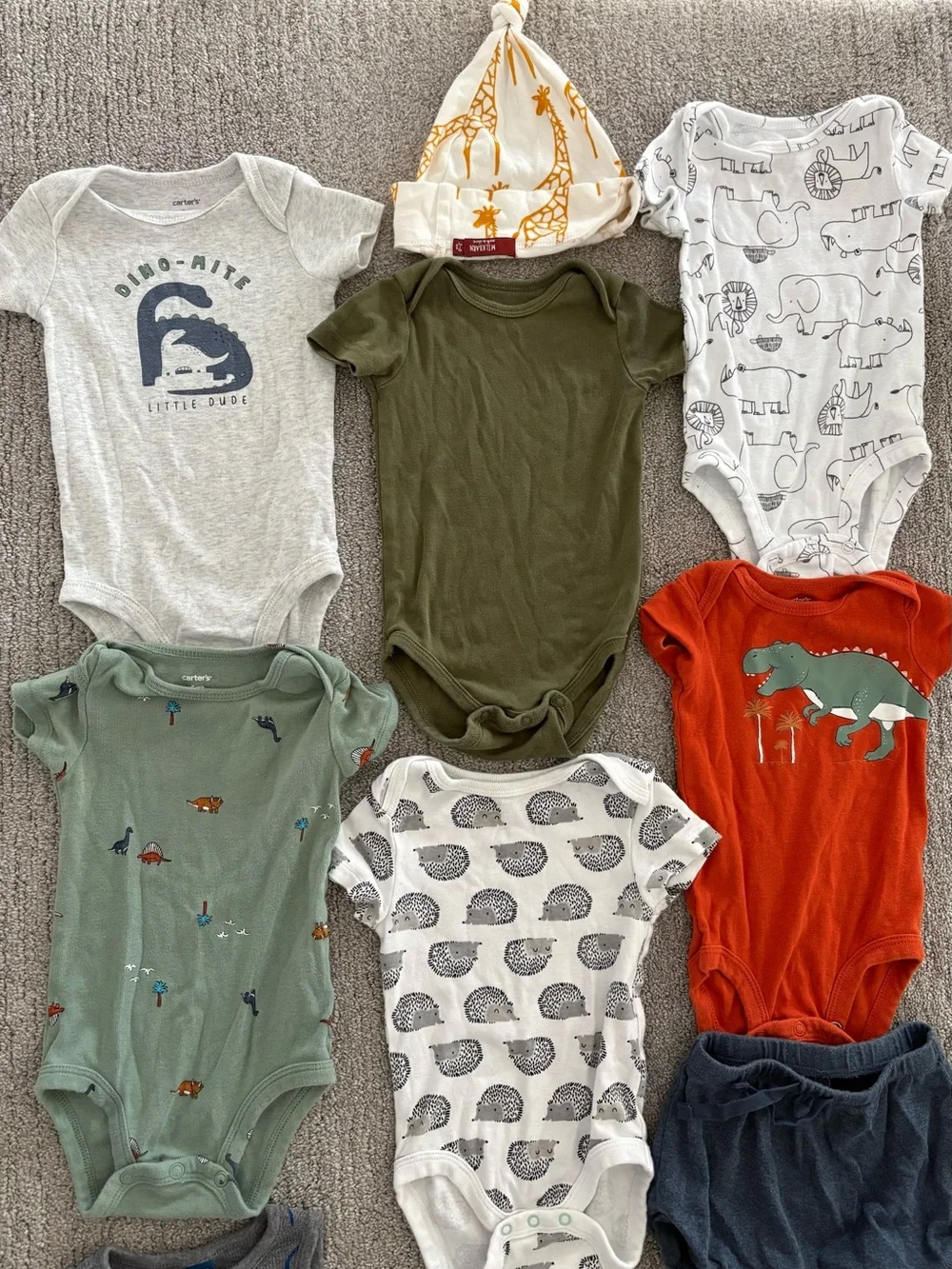 10 piece Assorted 3-6 month baby summer clothing bundle
